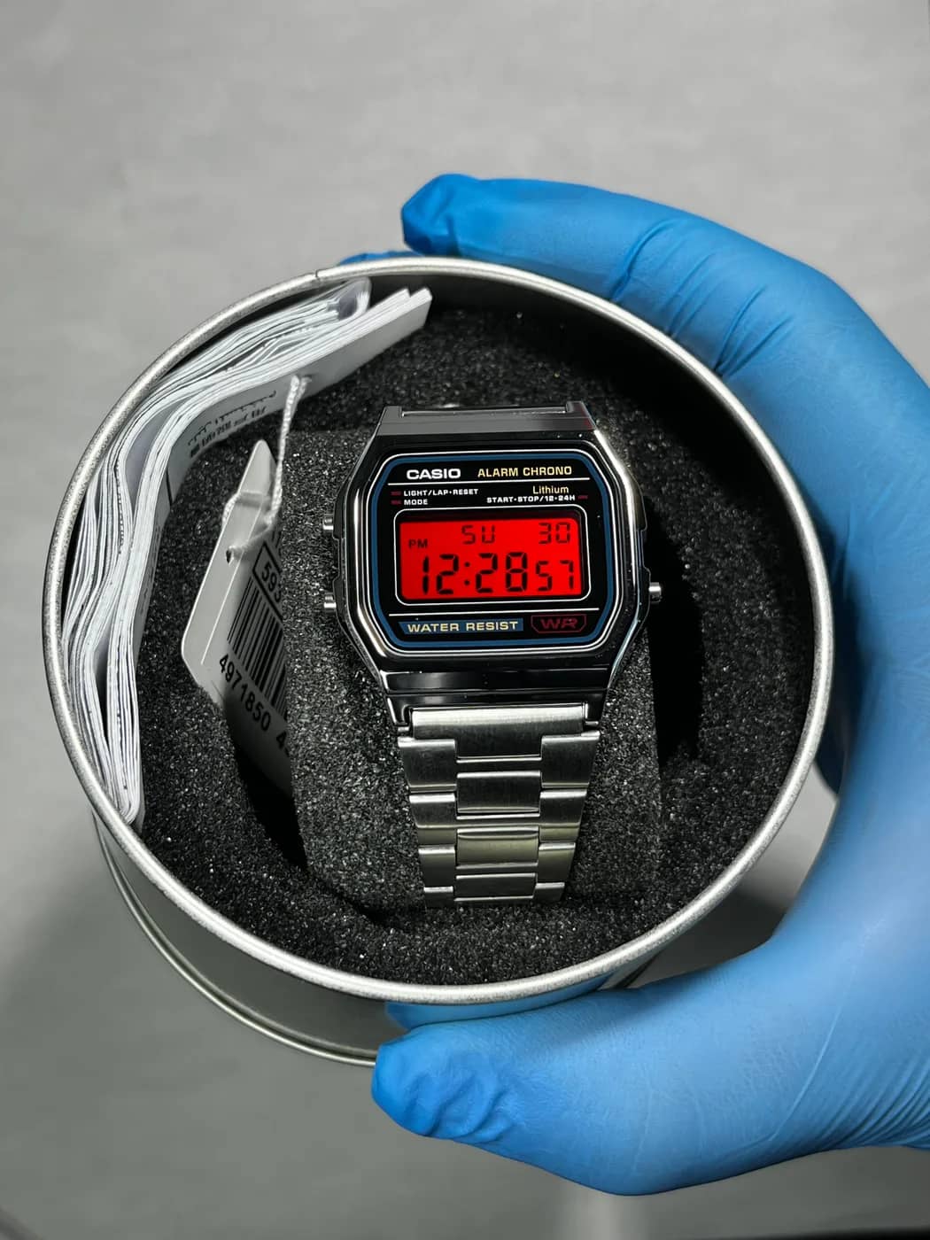 Casio A158 · Rojo · Color filter