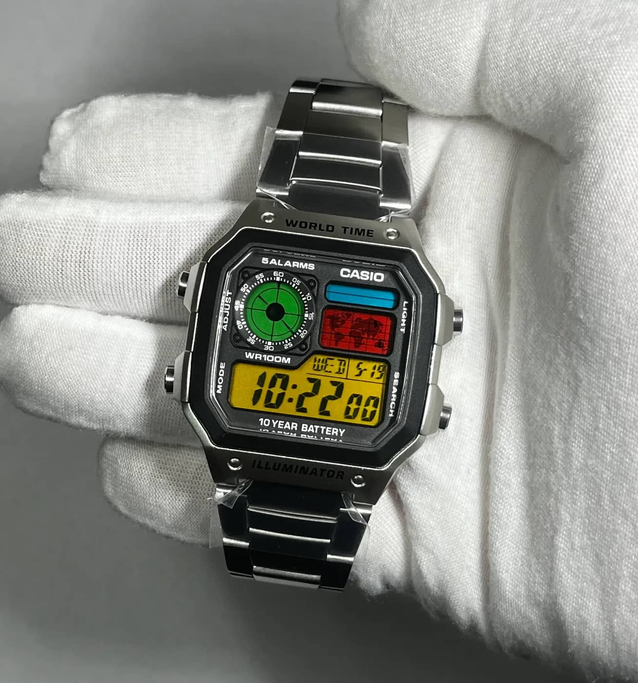 Casio AE1200WHD · 4 Colores con Impresión · Degradado
