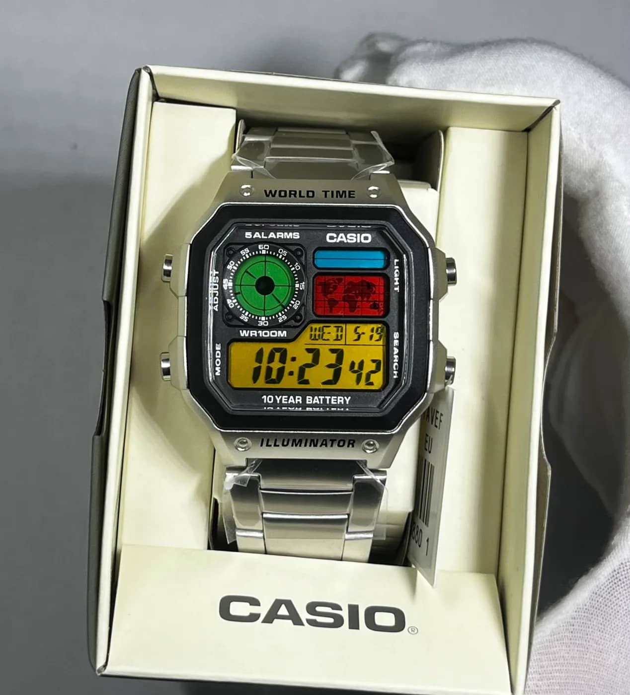 Casio AE1200WHD · 4 Colores con Impresión · Degradado