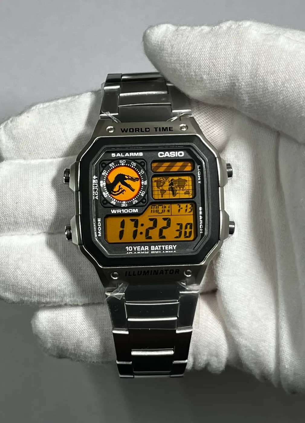 Casio AE1200WHD · Jurassic Park · Special edition
