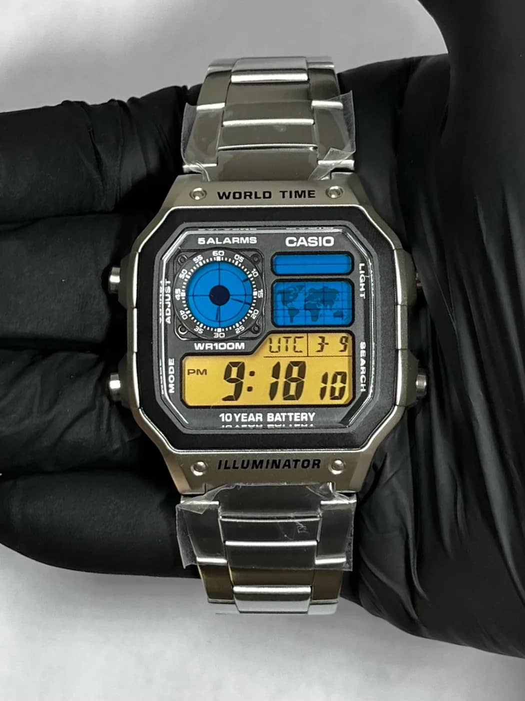 Casio AE1200WHD · Naranja y Azul · Gradient