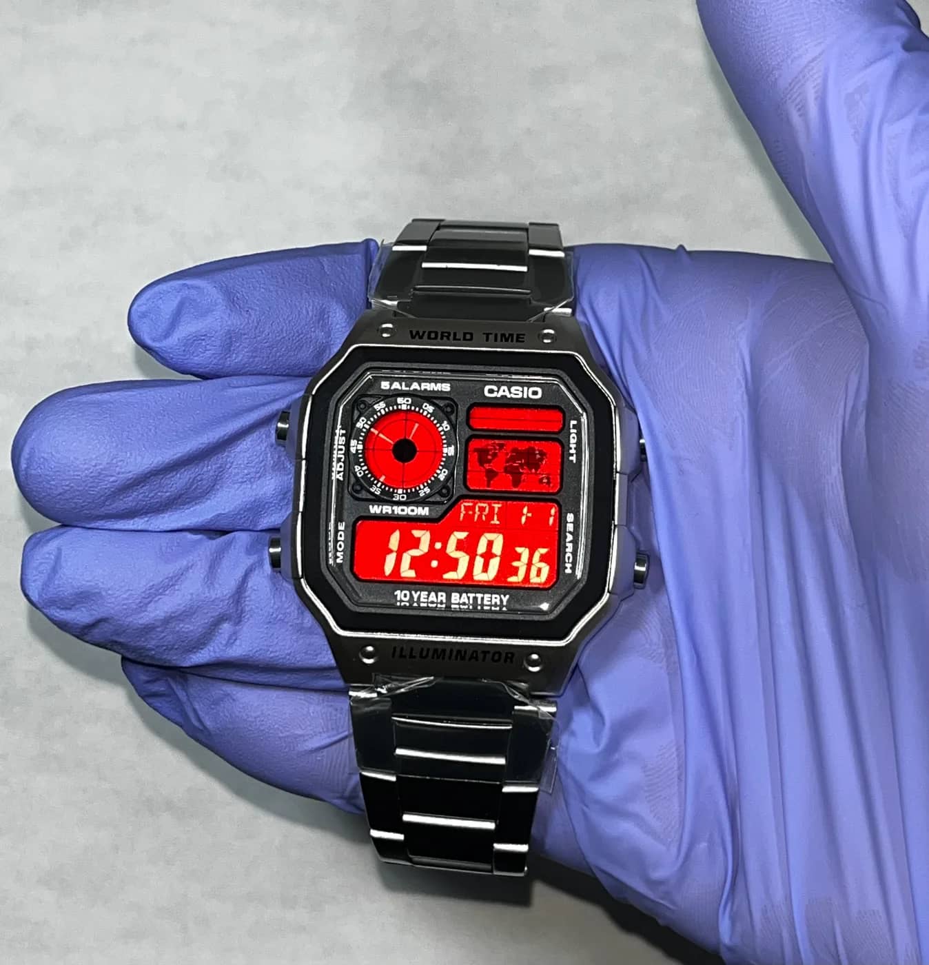 Casio AE1200 · Redout · Color blackout
