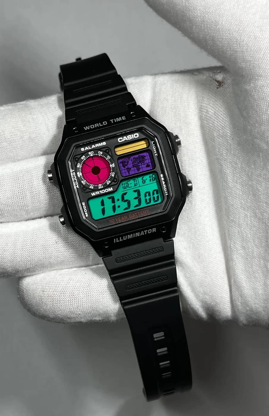 Casio AE1200WH · 4 Colores · Gradient