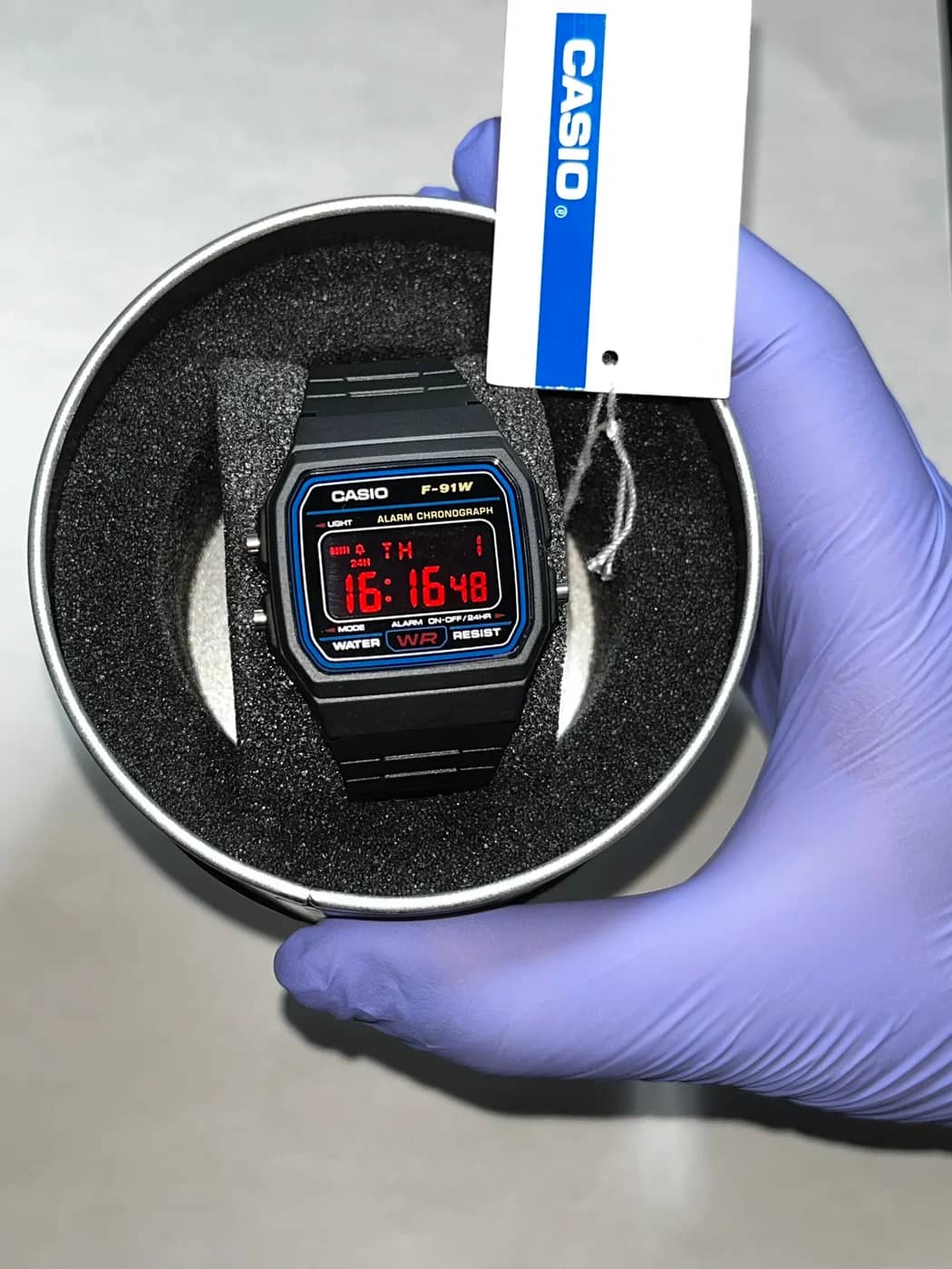 Casio F91W · Red Blackout · Color blackout