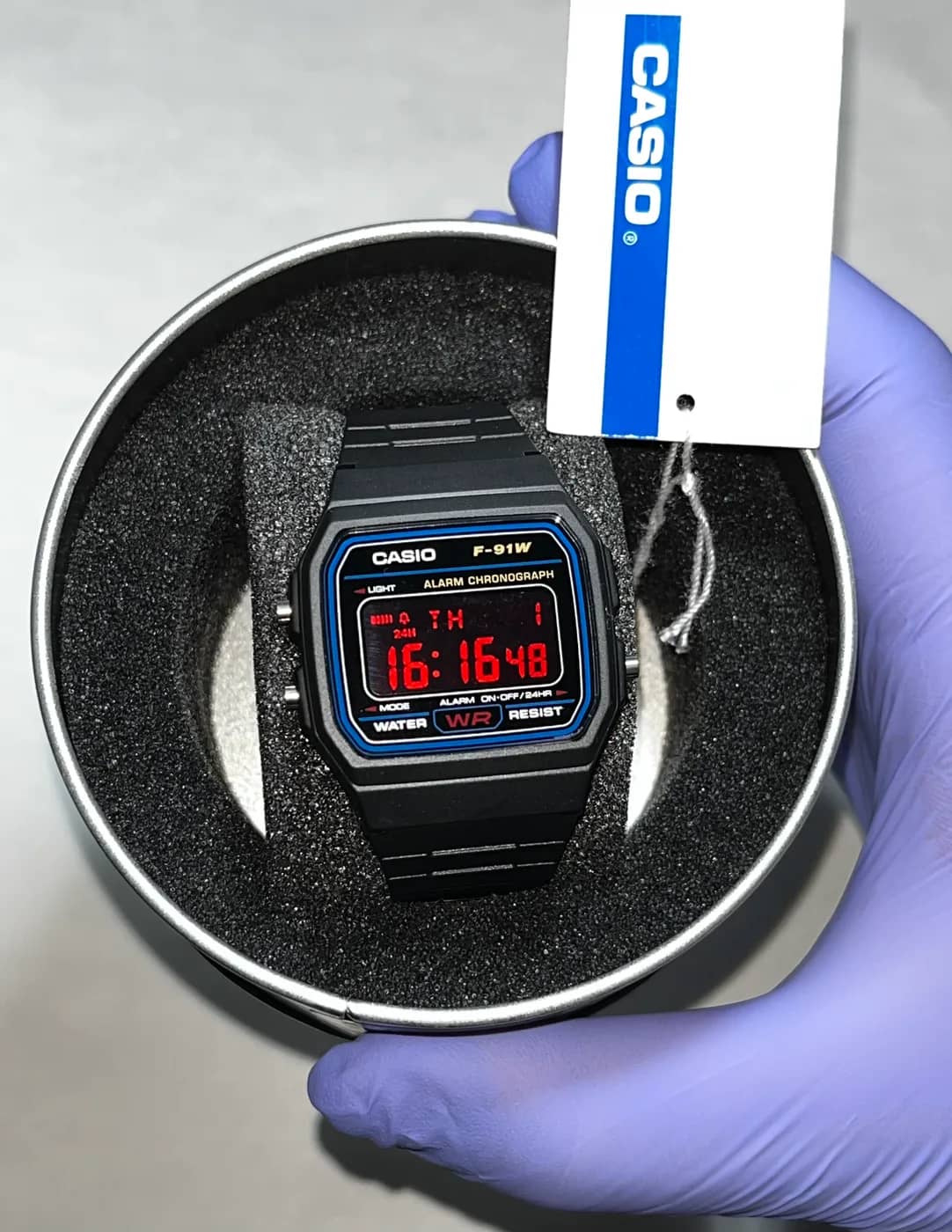 Casio F91W · Red Blackout · Color blackout