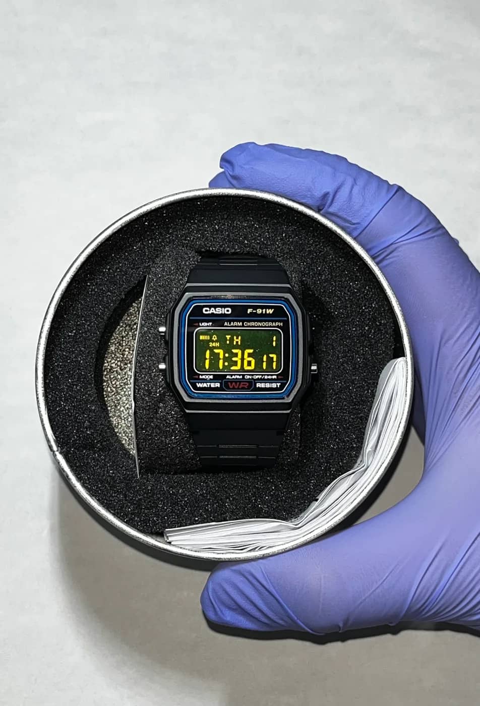 Casio F91W · Yellow Blackout · Color blackout