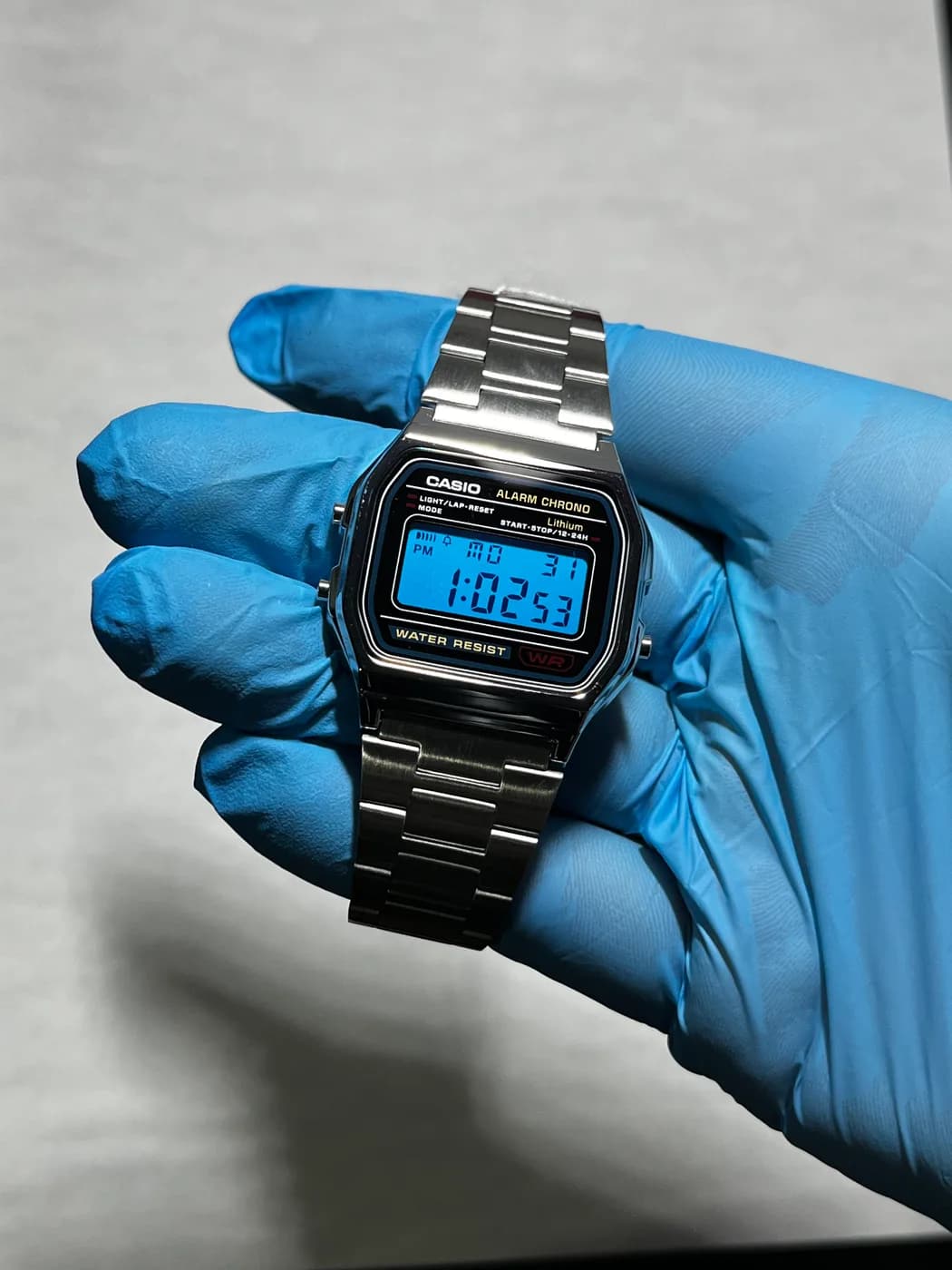 Casio A158 · Azul · Color filter