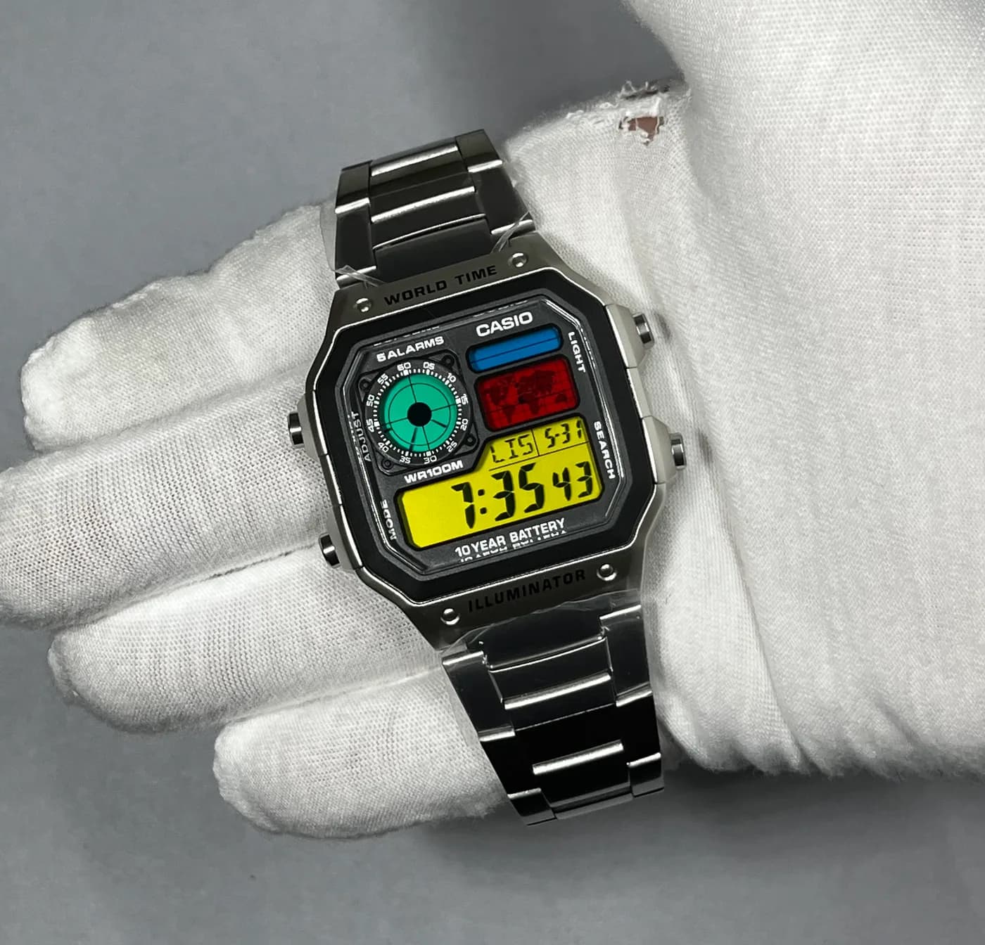 Casio AE1200 · 4 Colores con Filtros · Gradient