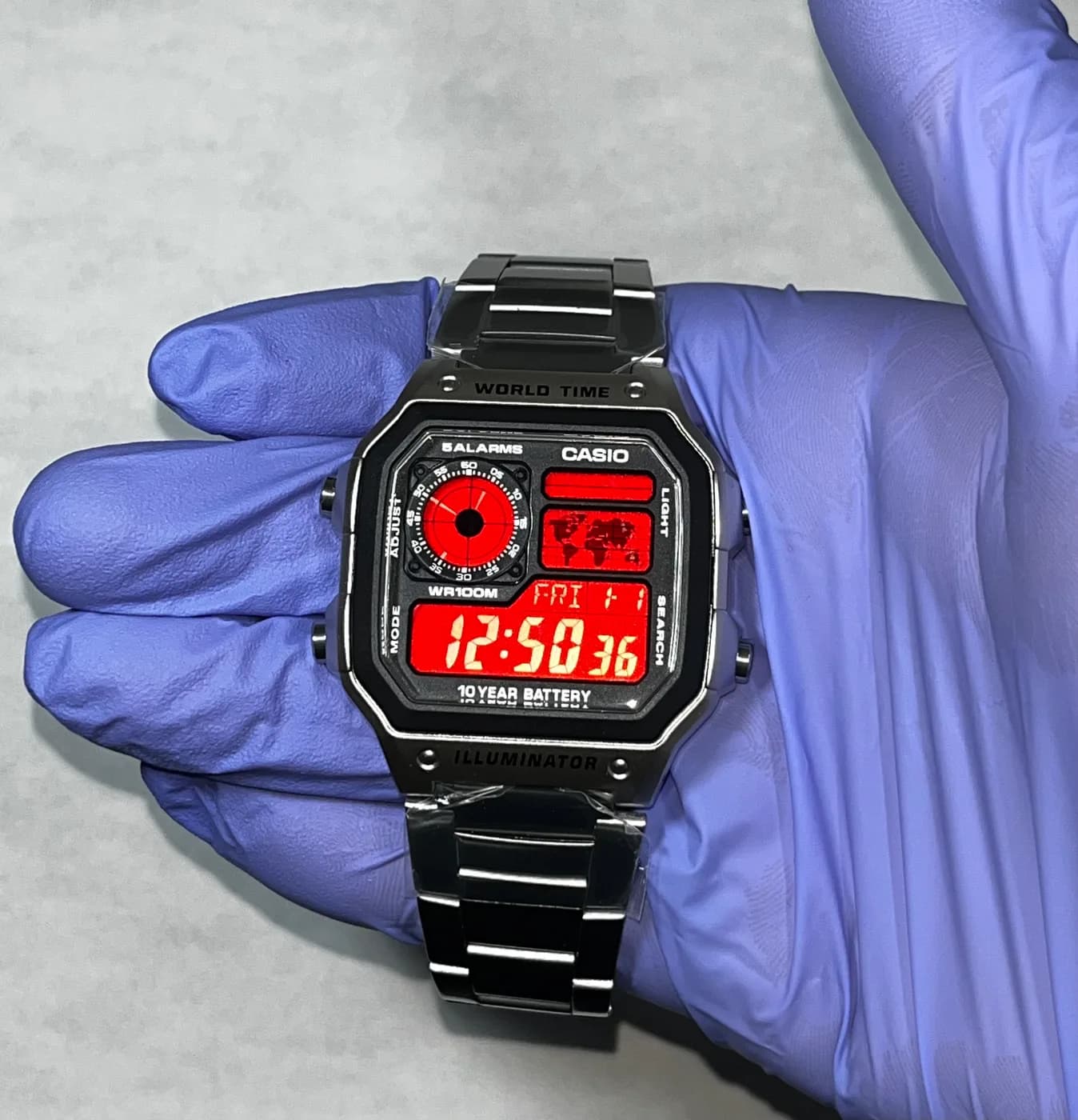 Casio AE1200 · Redout · Color blackout