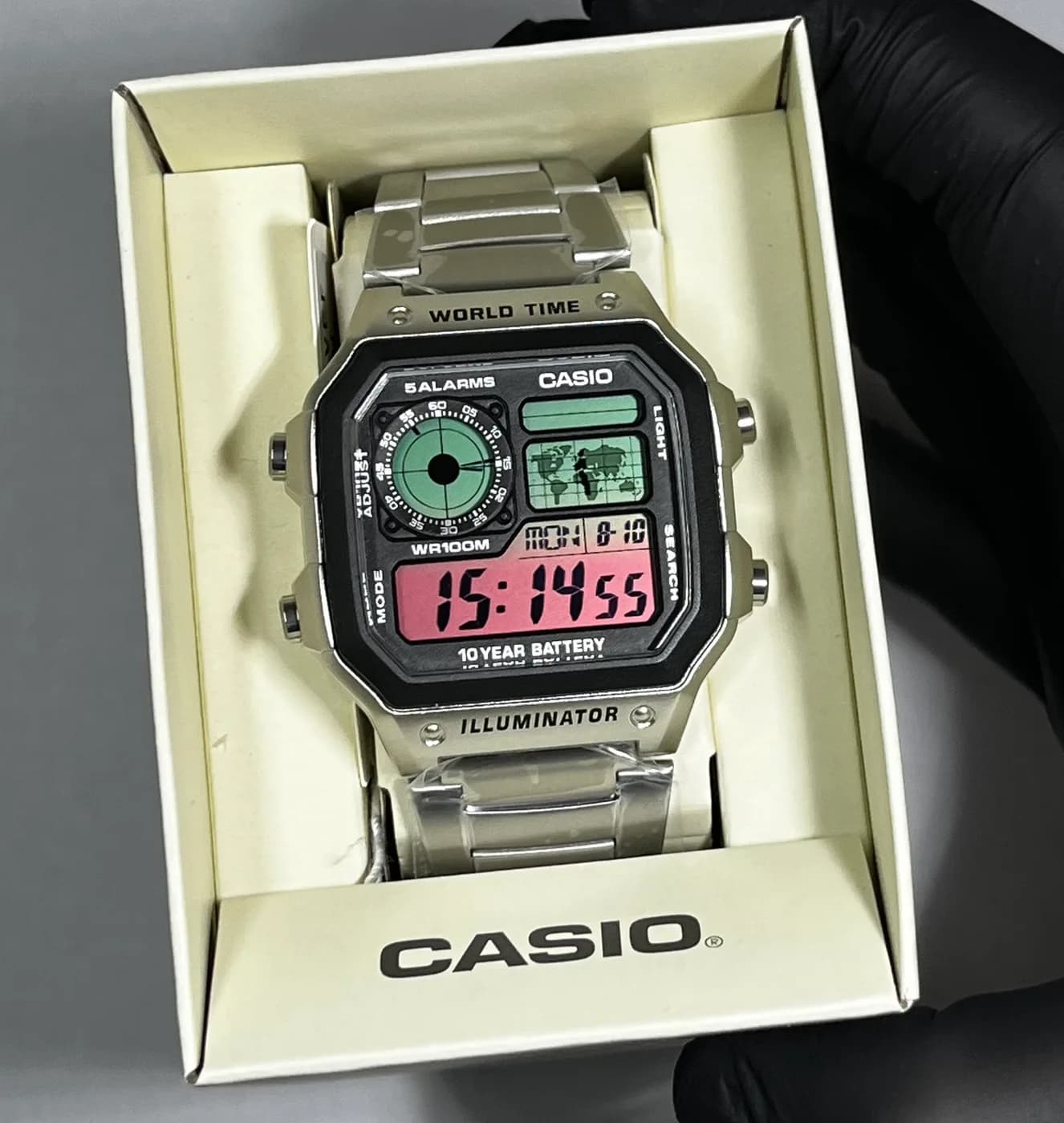 Casio AE1200 · Watermelon · Gradient