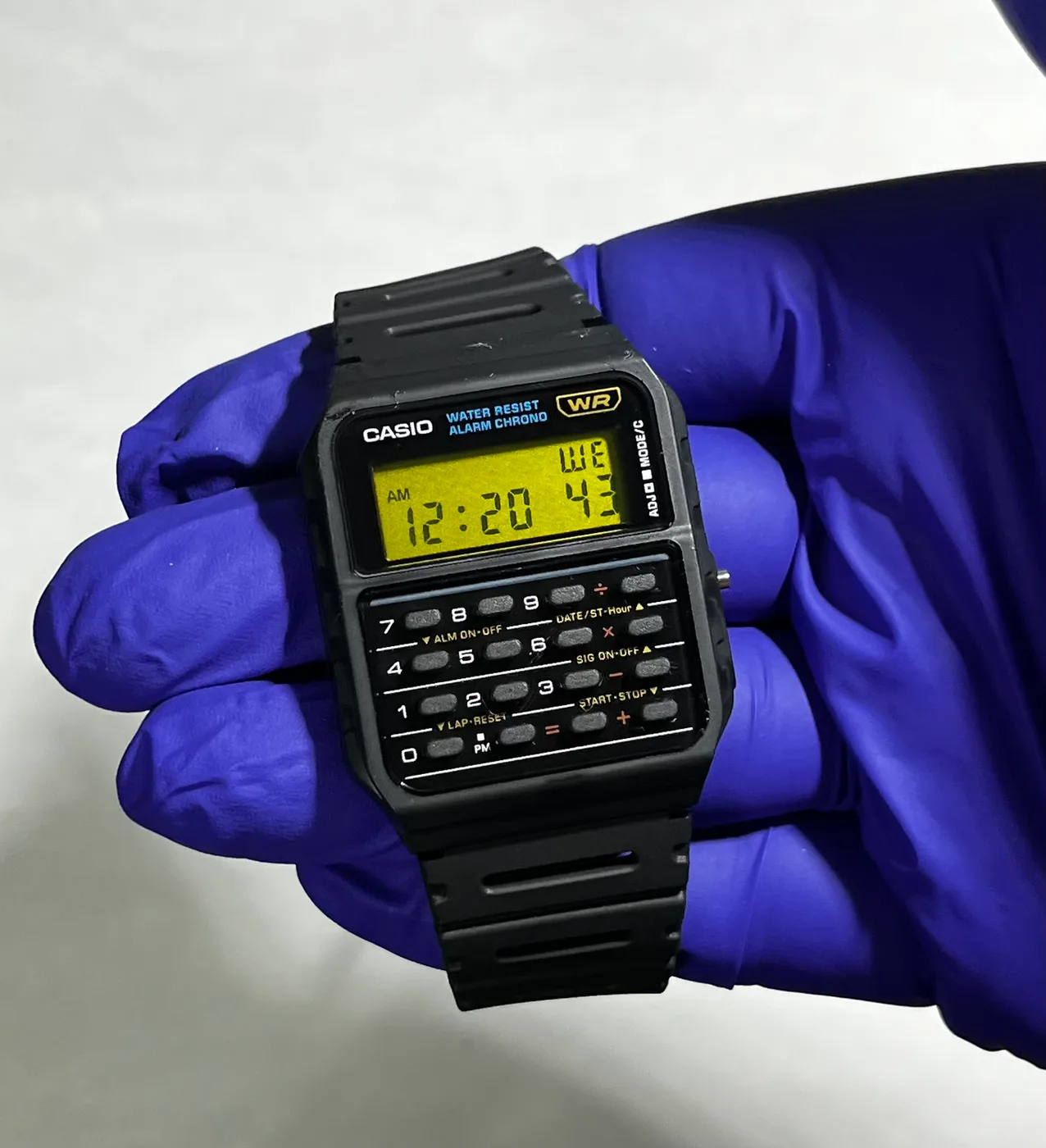 Casio CA53W · Amarillo · Color filter