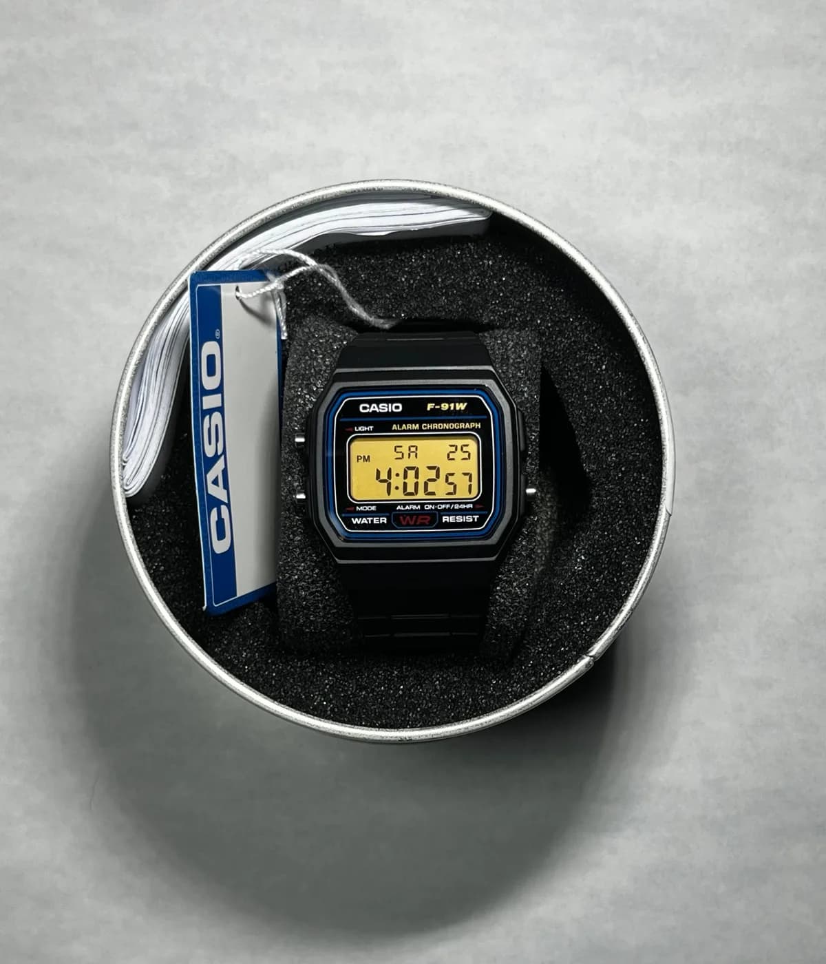 Casio F91W · Naranja