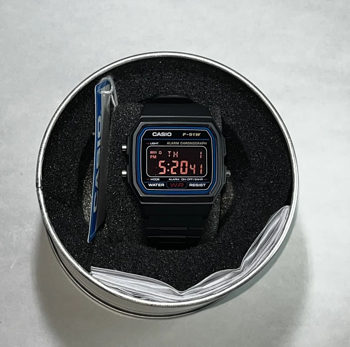 Casio F91W · Pink Blackout · Color blackout