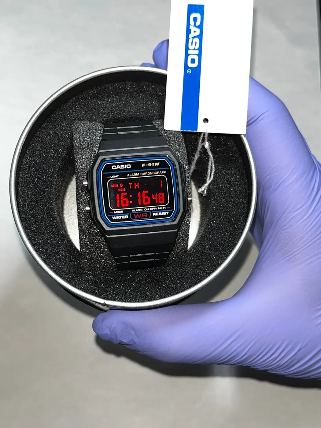 Casio F91W · Red Blackout · Color blackout