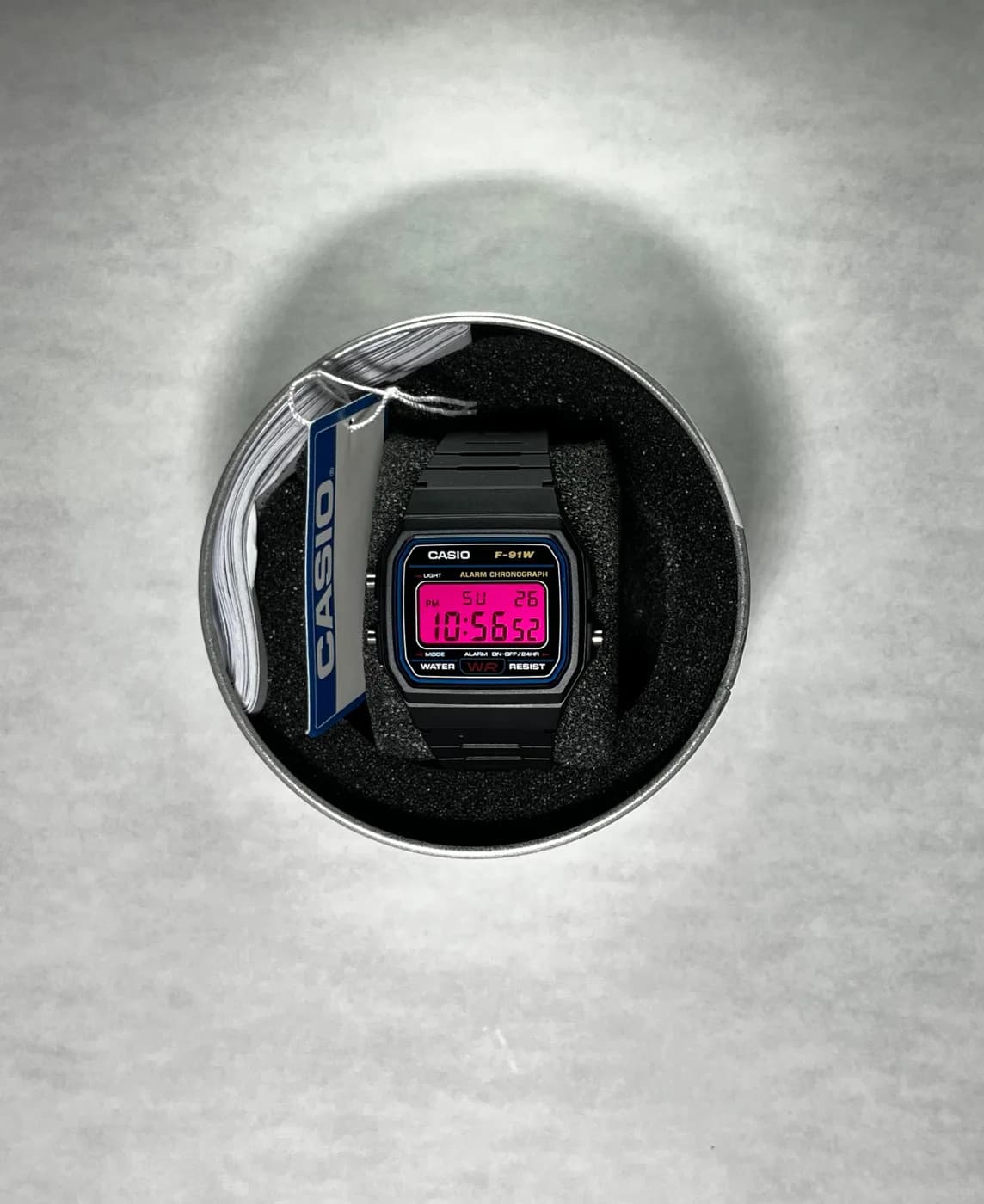 Casio F91W · Rosa Fuerte