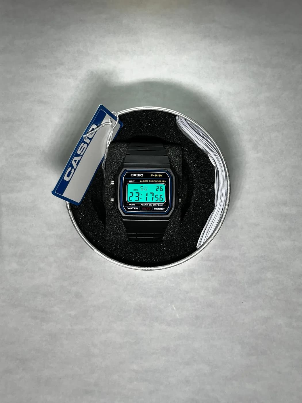 Casio F91W · Verde