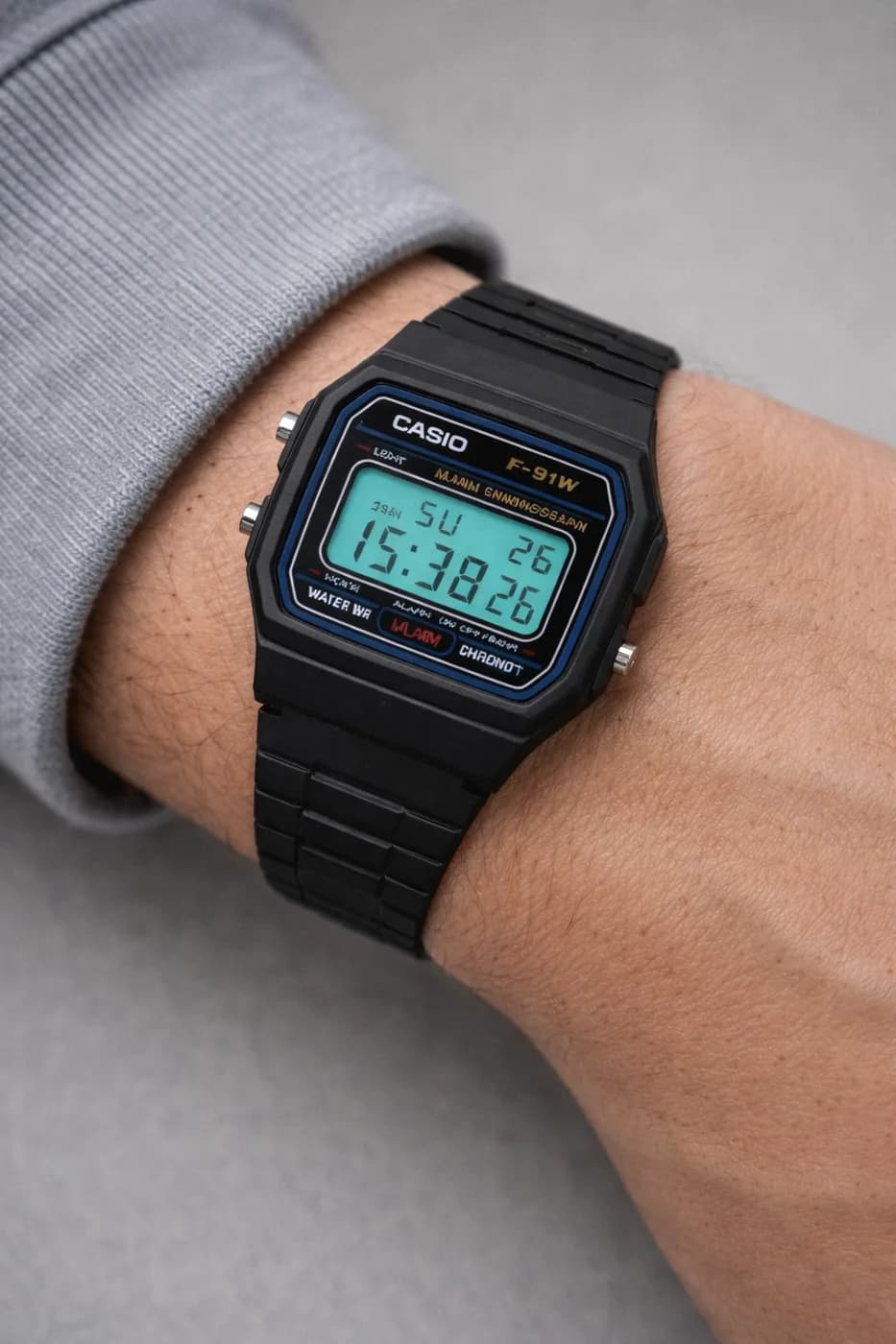 Casio F91W · Verde