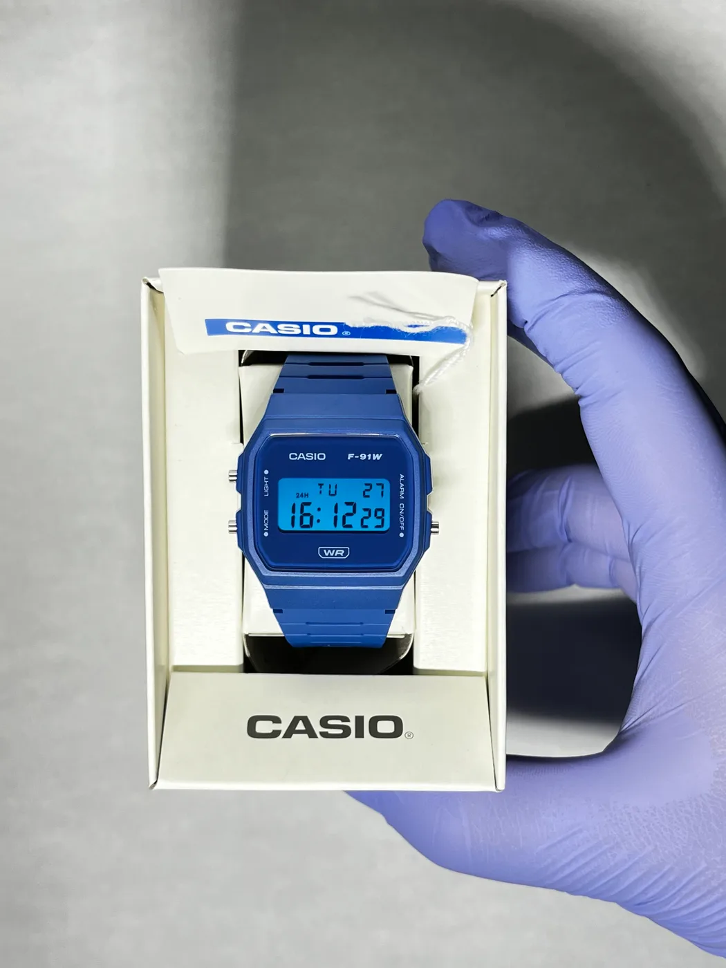Casio F91WB Azul · Azul · Filtro de color