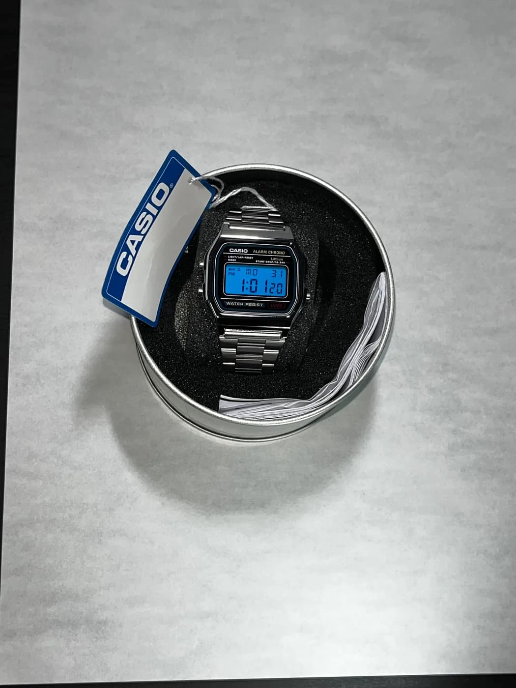 Casio A158 · Azul · Color filter