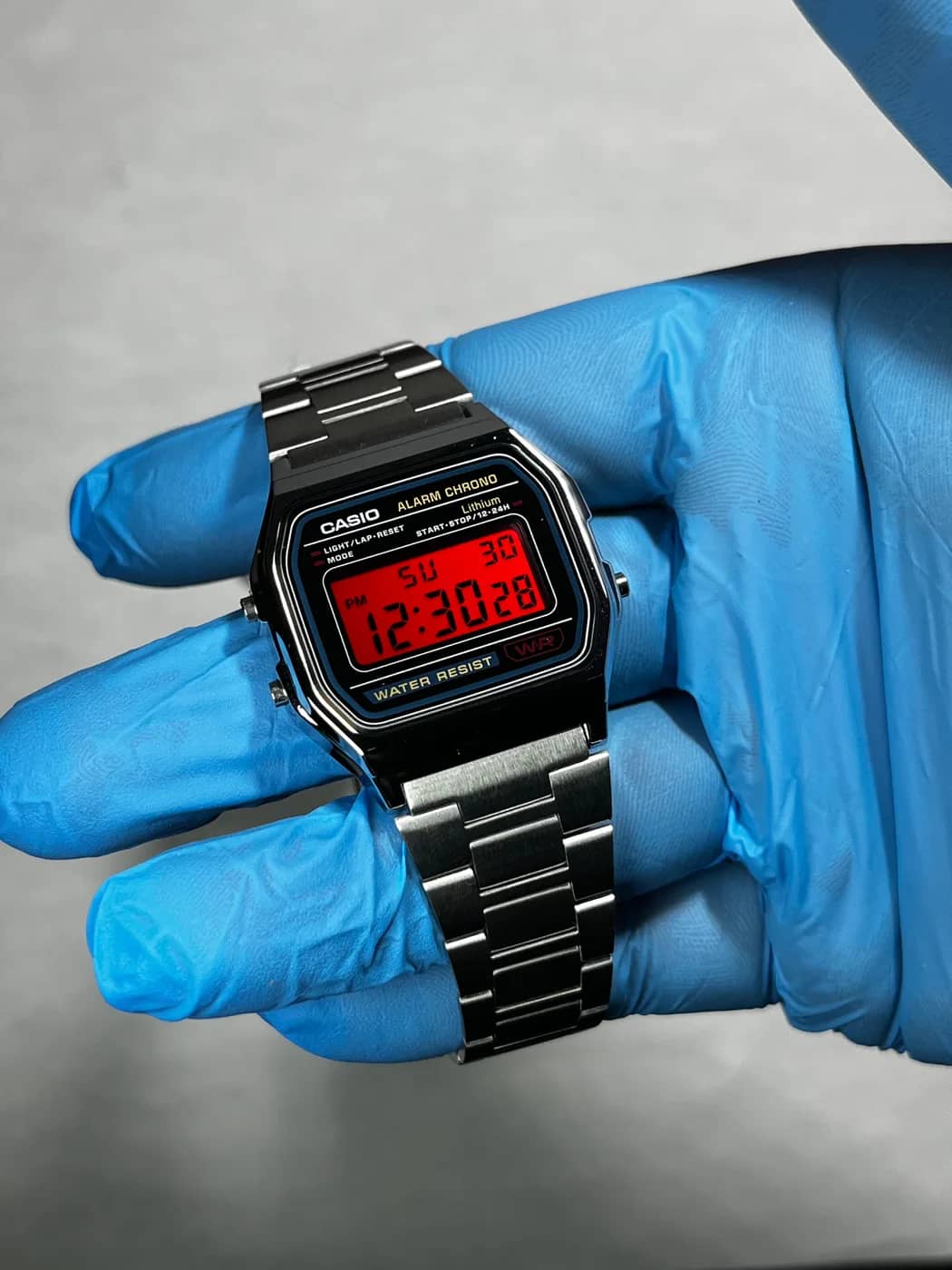 Casio A158 · Rojo · Filtro de color