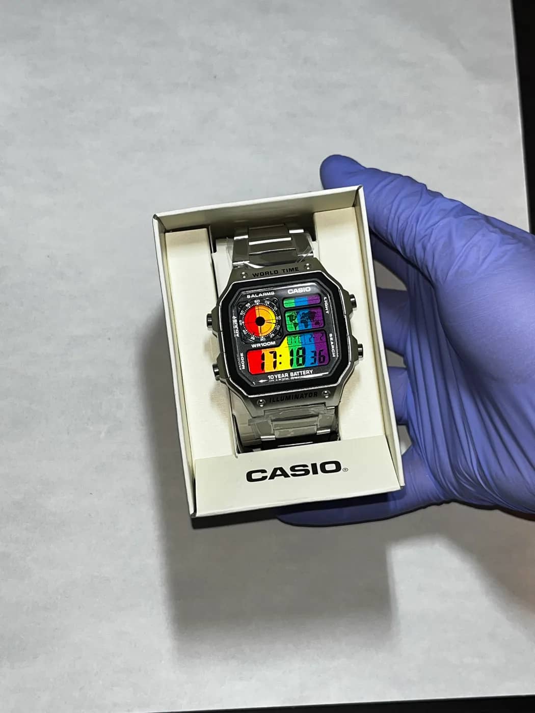 Casio AE1200 · Arcoiris · Degradado