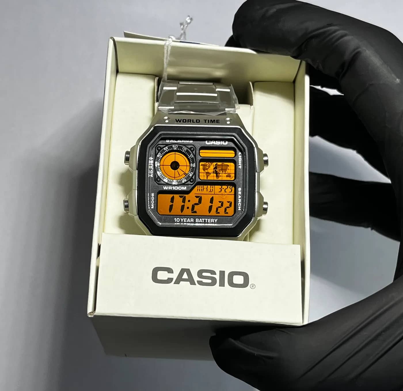 Casio AE1200 · Naranja Fuerte · Color filter