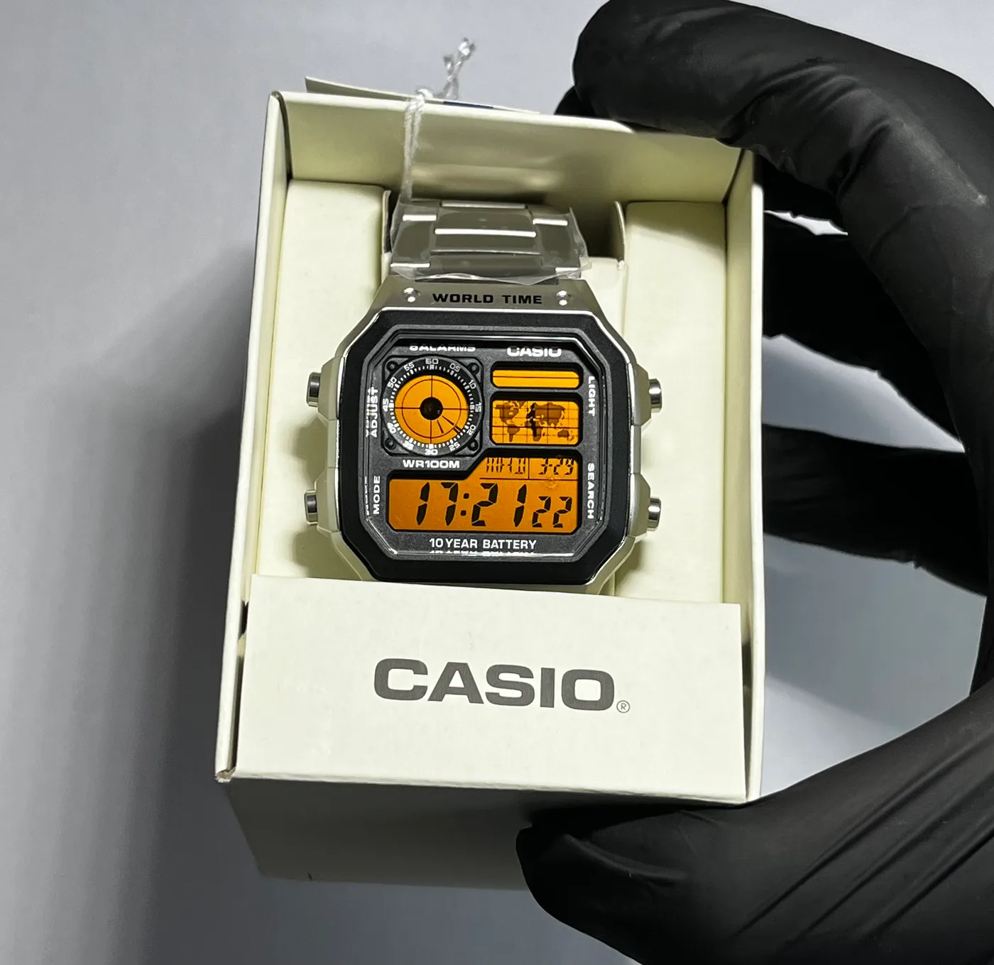 Casio AE1200WHD · Naranja Fuerte · Degradado