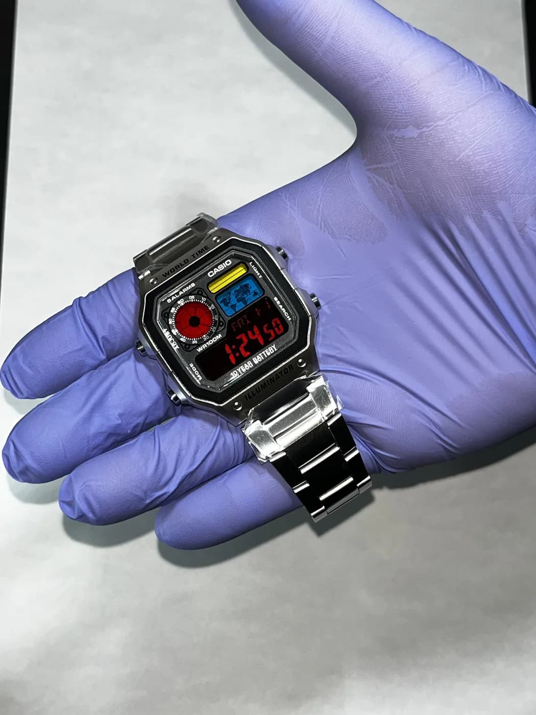 Casio AE1200 · Red Blackout · Color blackout