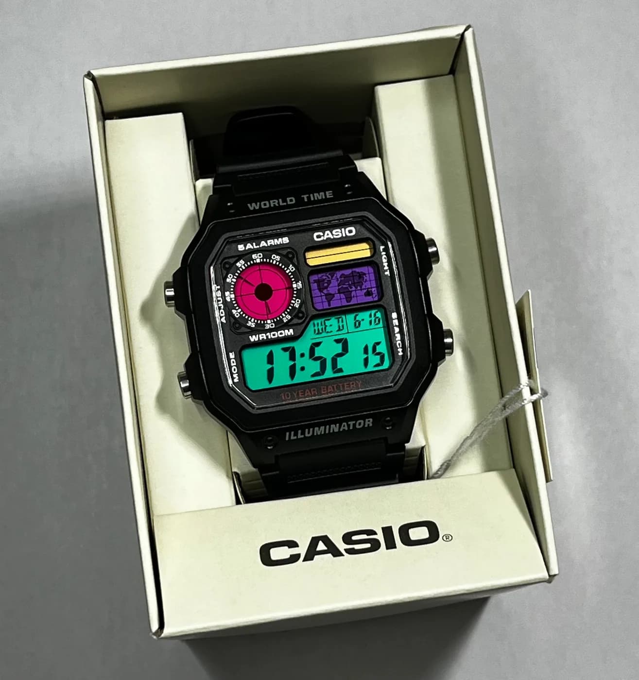 Casio AE1200WH · 4 Colores · Degradado