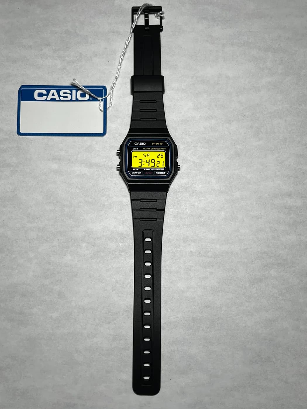 Casio F91W · Amarillo · Color filter