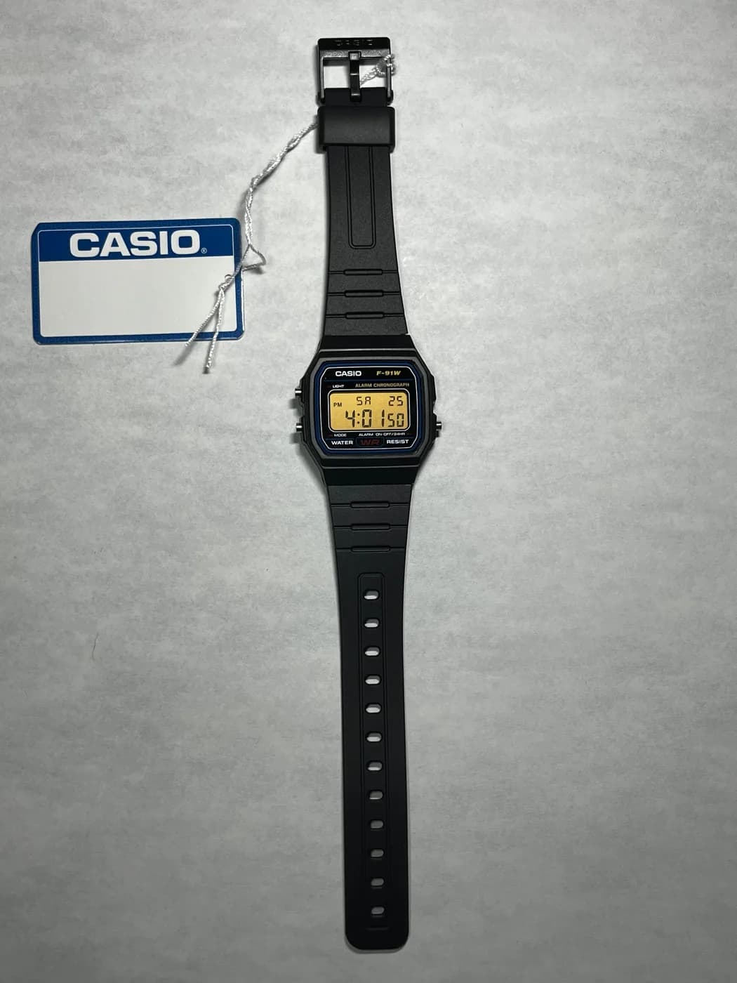 Casio F91W · Naranja