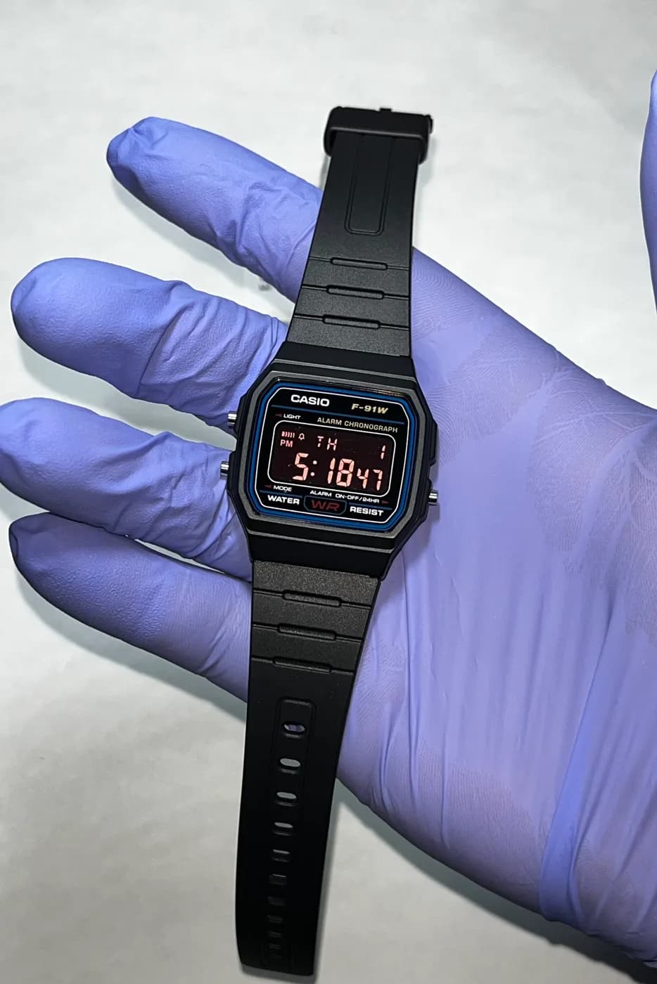Casio F91W · Pink Blackout · Color blackout
