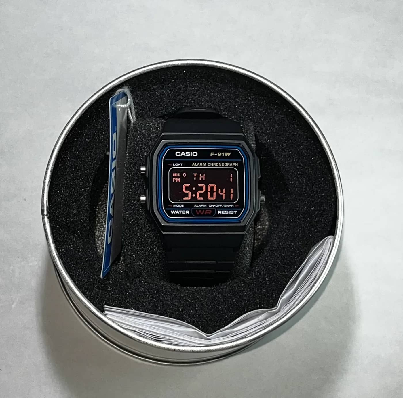 Casio F91W · Pink Blackout · Color blackout