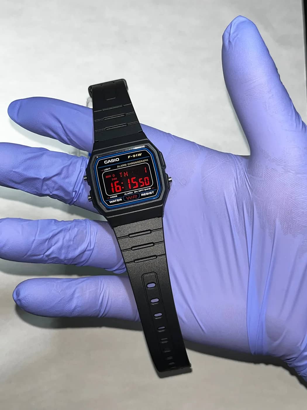 Casio F91W · Red Blackout · Color blackout