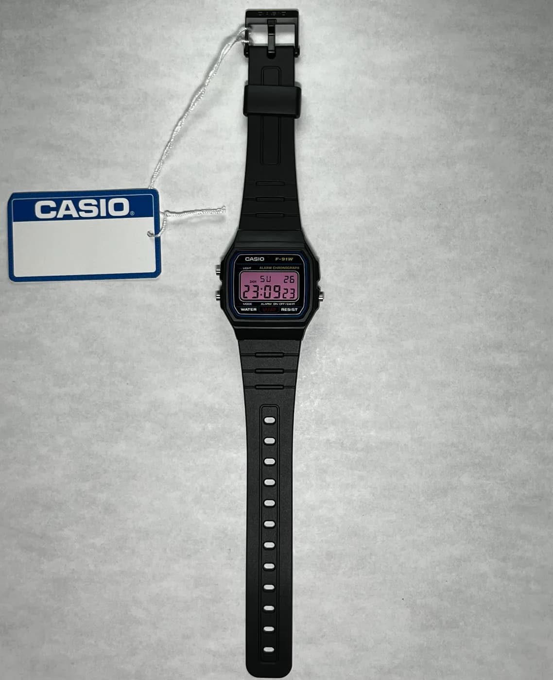 Casio F91W · Rosa Light