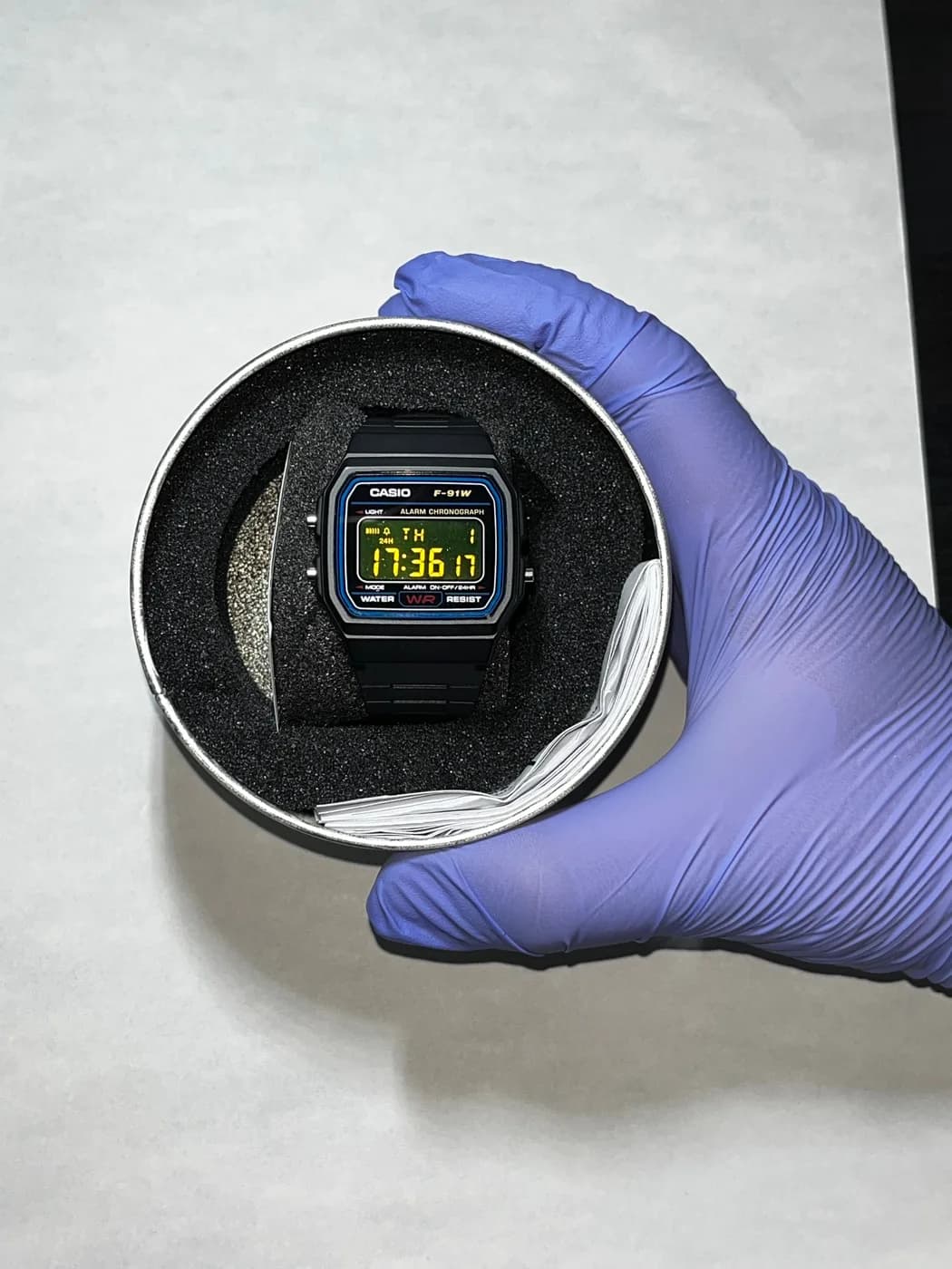 Casio F91W · Yellow Blackout · Color blackout